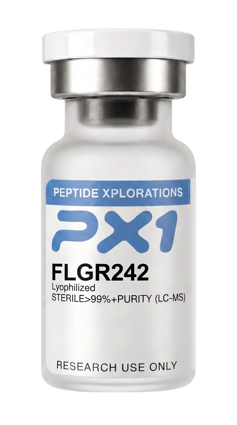 PX1 FLGR242 research peptide vial