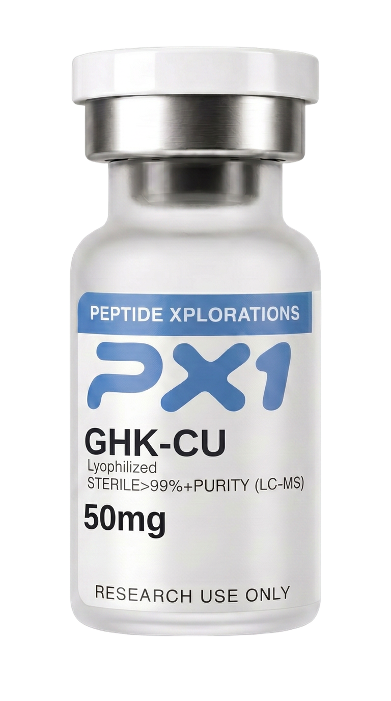 PX1 GHK-CU research peptide vial